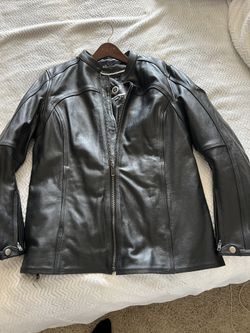 Ladies Leather Motorcycle Jacket-True Element