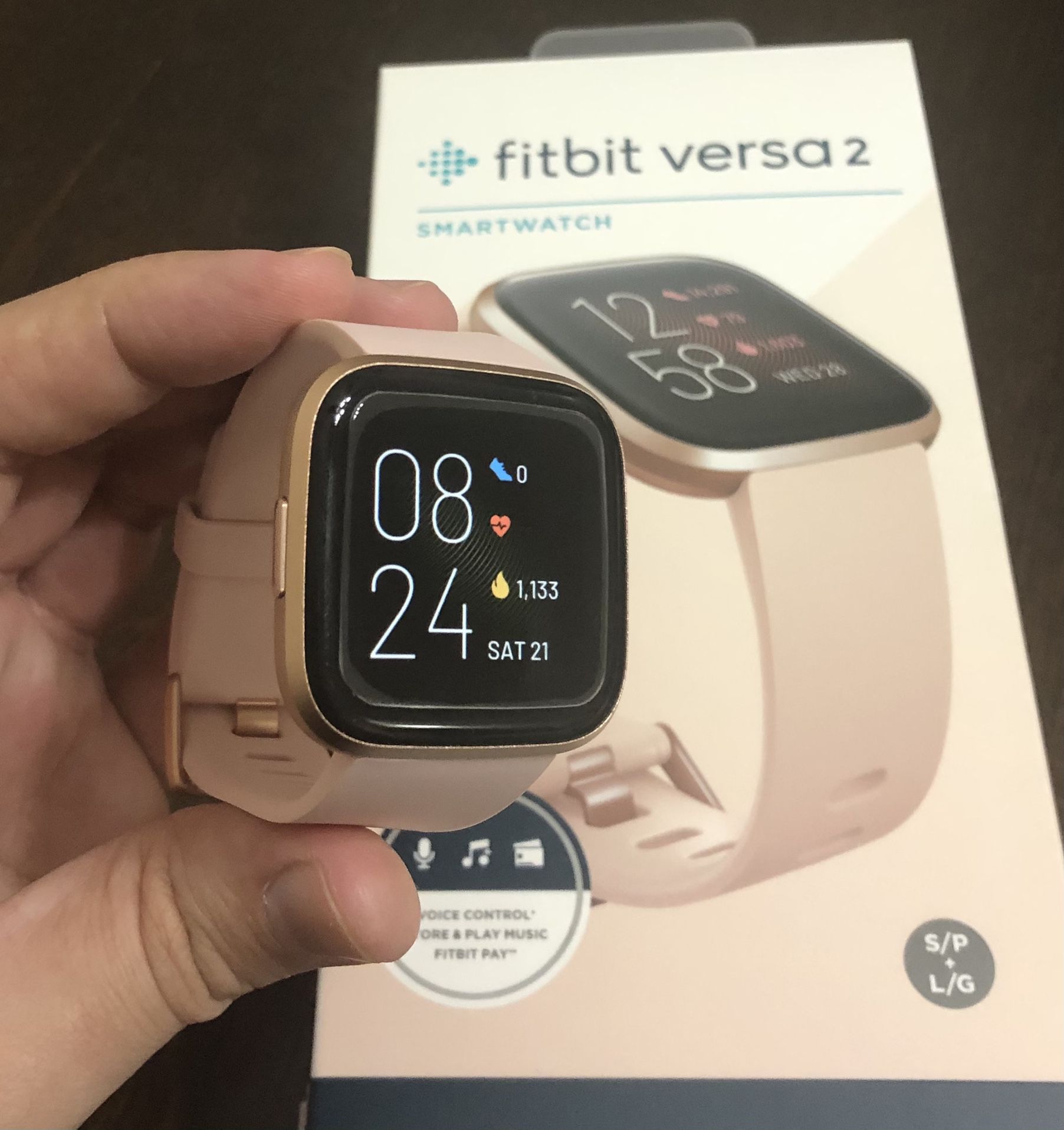 Fitbit Versa 2 - Like brand New (Pink Color)