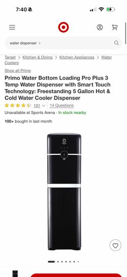 Primo Water Bottom Loading Pro Plus 3 Temp Water Dispenser Model 601242
