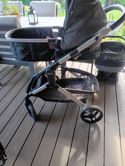 Third picture shows the little beach spots$300 stroller in car seat as in 30