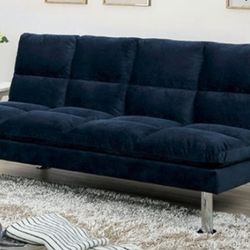 Brand New Navy Blue Futon Sofa Sleeper