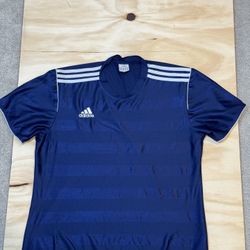 Adidas Navy Strips Sportswear Jersey