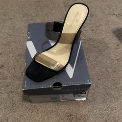 Gel Strap Black Heel 