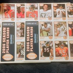2006 Chicago Bears Player Cards