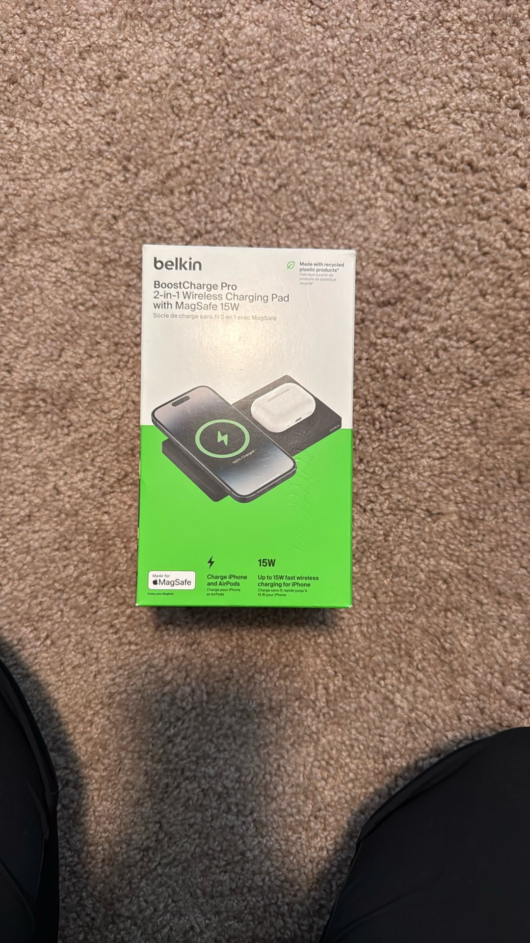 Belkin BoostCharge Pro 2-in-1 Wireless pad With MagSafe 15W