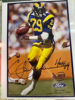 Eric Dickerson RAMS HOF NFL Signed auto autographed picture 8x10