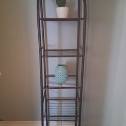 Brown Metal Bathroom Organizer Used