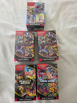 Pokemon booster bundles and booster packs