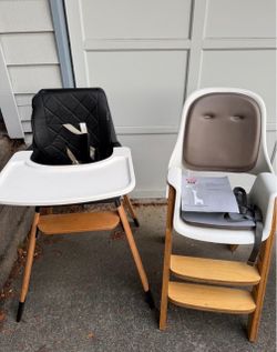 Baby high chair. LA Baby Wooden High Chair - Restaurant Style Solid Wood Highchair for Babies 100 % wood