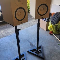 On Stage SMS6000 Adjustable Monitor Stands (Pair)