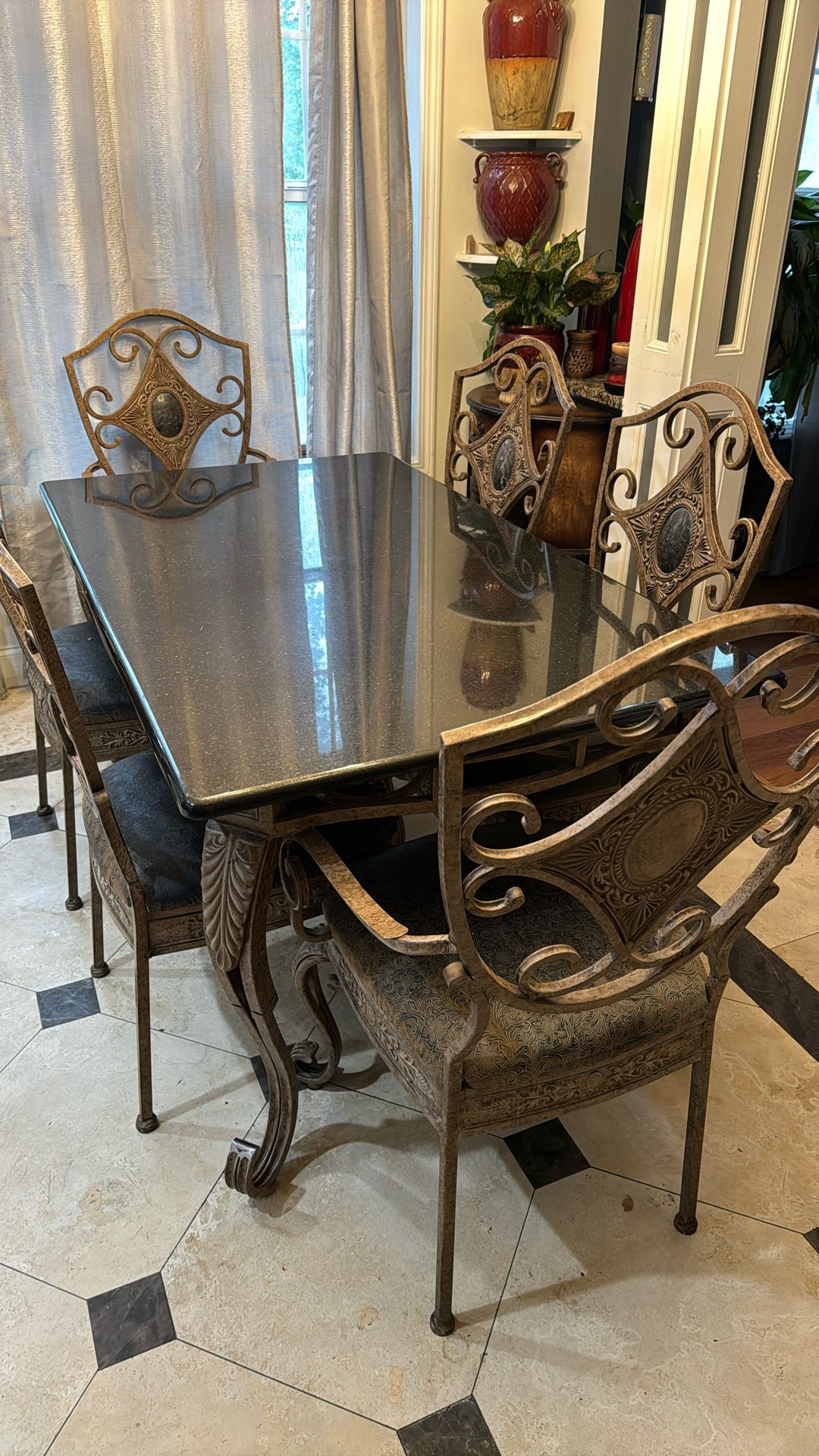 Glass top Dining set
