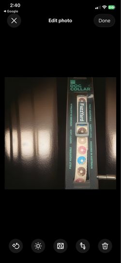 FuzzYard ~ Dog Collar - Adjustable Brown Blue Pink DONUTS Dog sz Medium Brand NEW