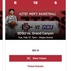 Aztec Basketball Tickets (2)