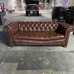 Chesterfield Leather Sofa