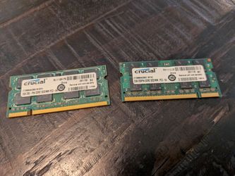 4GB (2x2GB) Crucial Laptop RAM DDR2 800MHz PC2-6400 SO-DIMM