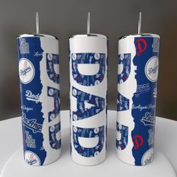 Los Angeles Dodgers Baseball Dad Tumbler