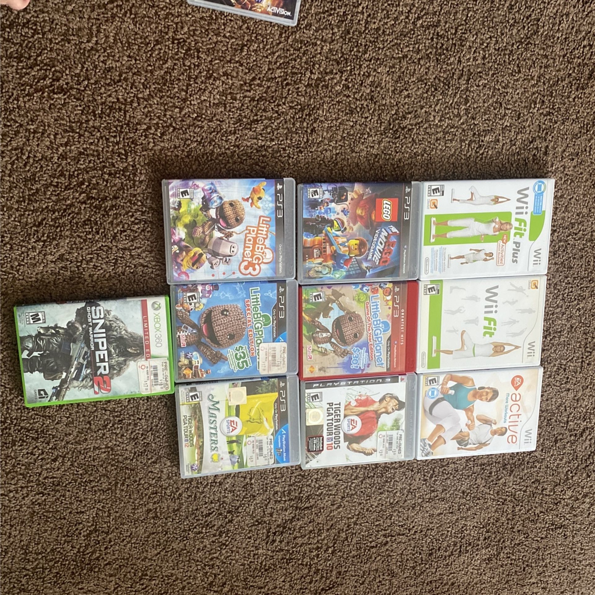 Video Game Lot , Wii , PS3 And Xbox 360 $20 All Of Them
