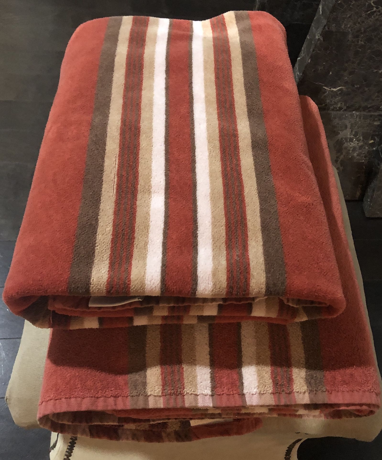 Stylish Large Beach  Towels-  Set Of 2