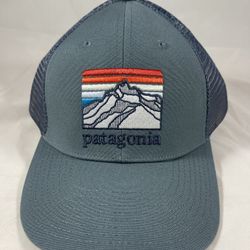 New Men Patagonia Line Logo Ridge Lopro Trucker Hat Cap Headwear Mesh Snapback