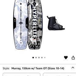 Hyperlite Murray Wakeboard Package w/ Team OT Bindings