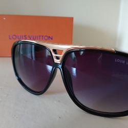 Gold Louis Vuitton Evidence Sunglasses 