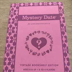 Mystery Date Anthropologie Bookshelf Edition Game