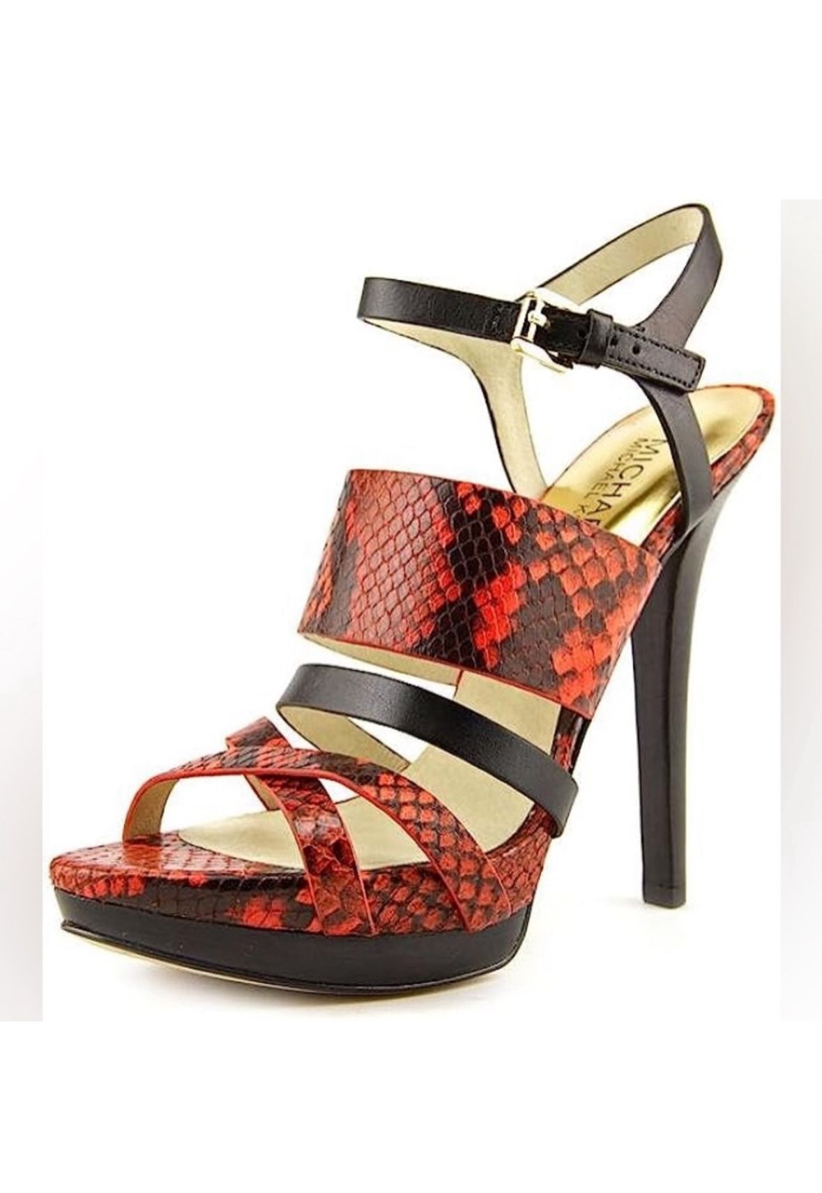 Michael Kors Snakeskin Platform Heels
