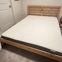 Queen Size Bed frame and Mattress