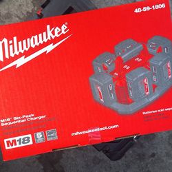 New Milwaukee Six Pack Sequential Charger 