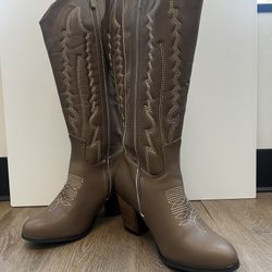 Torrid Wide Heeled Western Knee Boots 9.5W