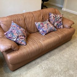 Dania Leather Couch 