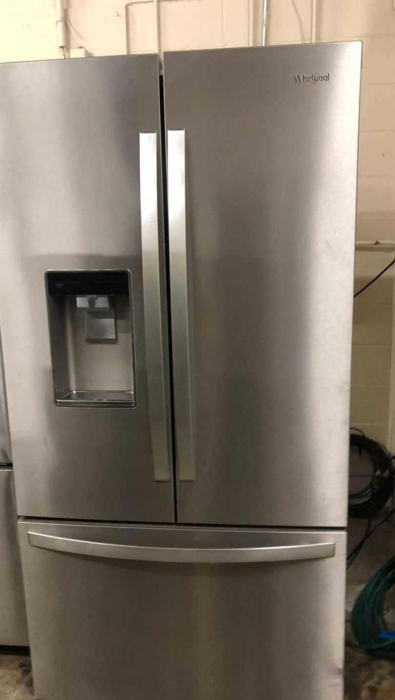 Whirlpool 3 Door Stainless Steel Refrigerator Fridge