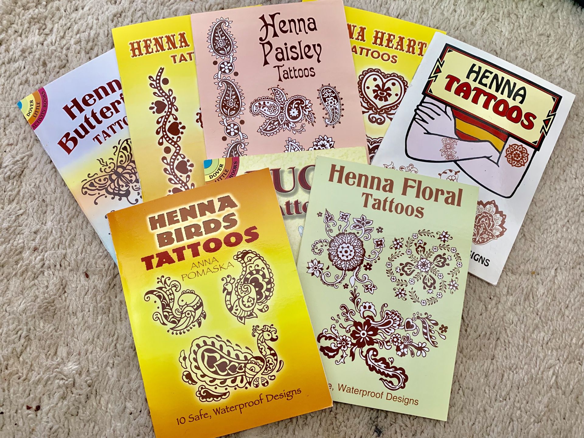 Lot Of 8 Henna Tattoos