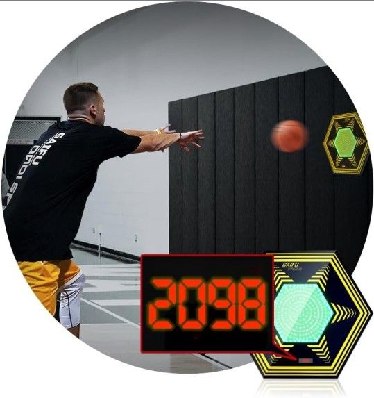 Reaction Digital Target Basketball Soccer Football Training Equipment Soccer Footbal BasketballIindoor Outdoor Training Equipment Gift for Teen Adult