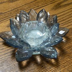 Crystal Lotus Candle Holder Tea light 