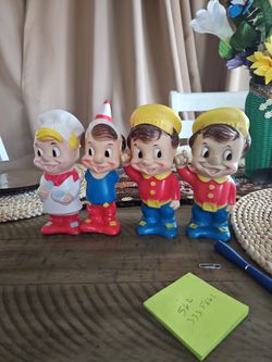 Snap , Crackle , And  Pop Rice Krispies Figures 