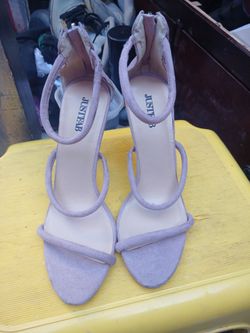 Suede Strappy High Heels