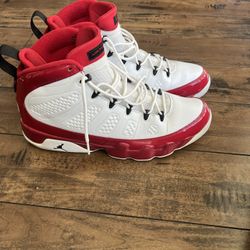 Jordan 9 (white Gym Red) Size 13 Authentic 