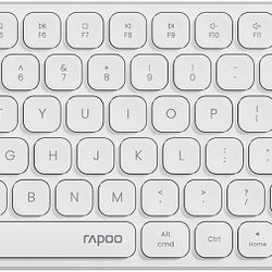 Multi-Device Keyboard and Mouse Combo, 2.4GHz/Bluetooth 5.0/4.0 Wireless Keyboard & Mouse Set for Windows/Mac/Linux/Chrome, Support 4 Devices, Low-Pro