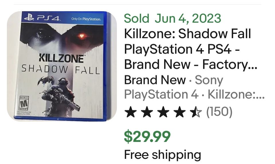 Killzone Shadow Fall [ PlayStation Hits ] (PS4) **BRAND NEW FACTORY  SEALED**