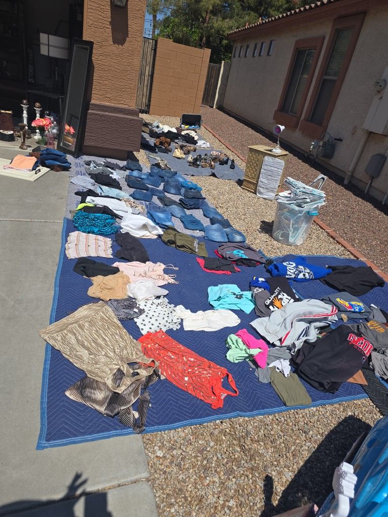 Tons Of Clothes Left From Moving Sale