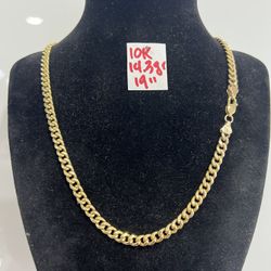 For Wedding 10K Yellow Gold Chain 14.3Gr 19 Inches Long 