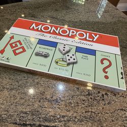 NEW Monopoly Classic Edition Board Game – Factory Sealed