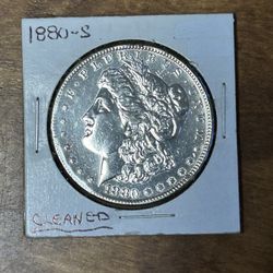 1880 S Morgan Silver Dollar.     90% Silver 