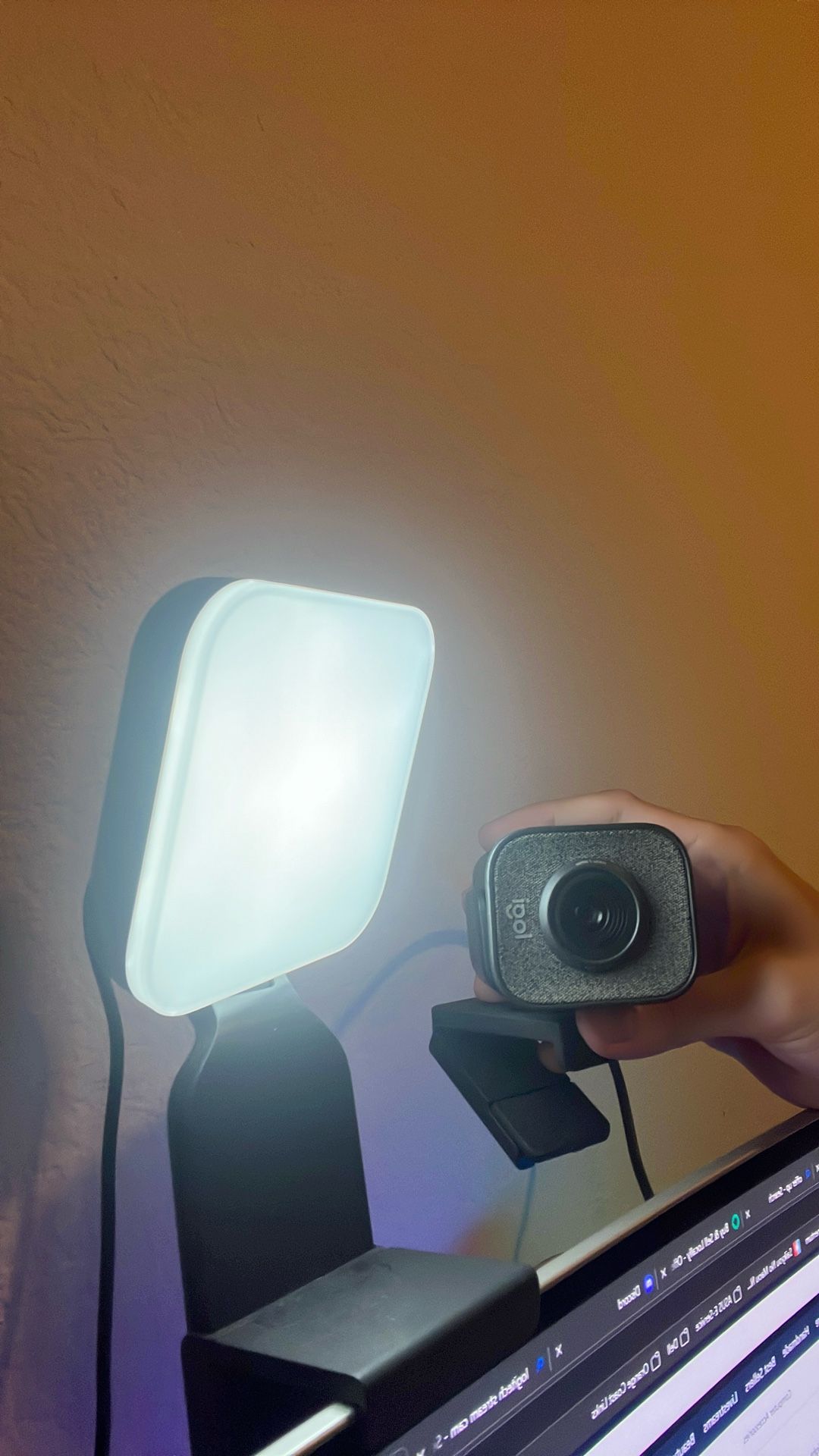 Logitech Stream cam and litra glow