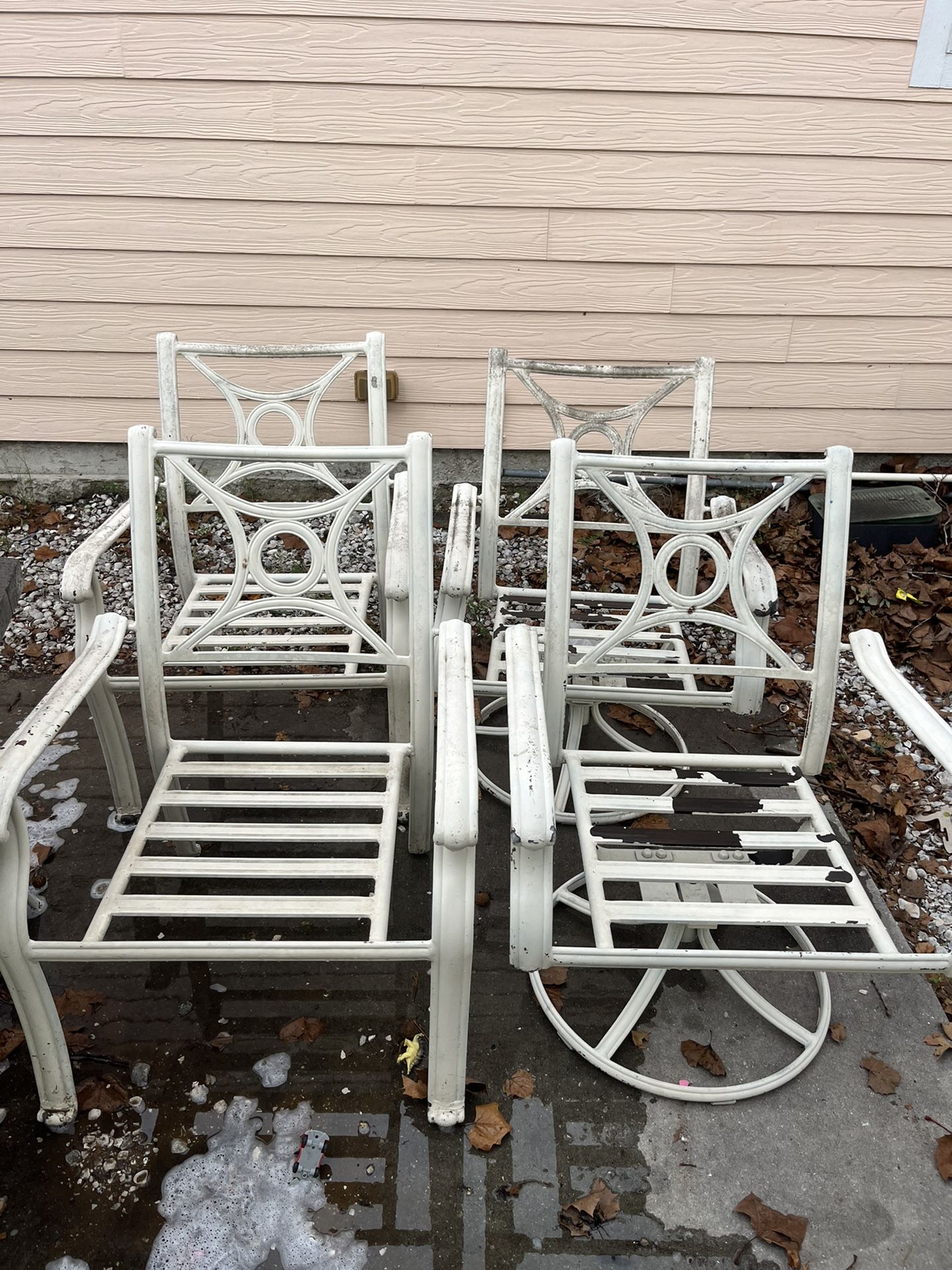 Concrete Patio Table With 4 Chairs