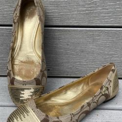 COACH Women's Flat Shoes, Ballerina Flats, Women's. Shoes. Size 9B