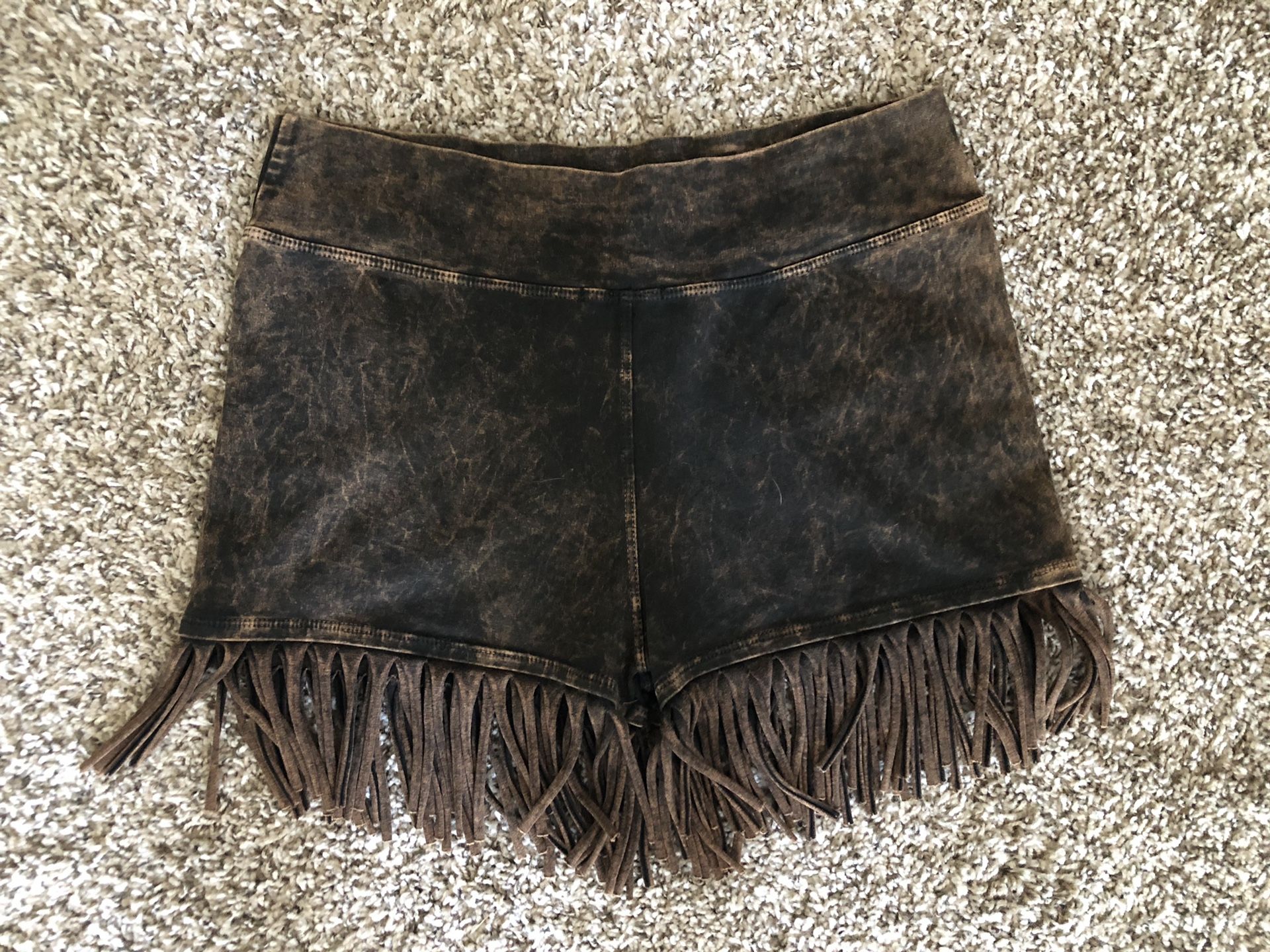 Fringe shorts. Size Large