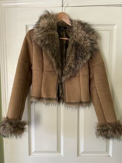 NEW Faux Suede and Fur Jacket