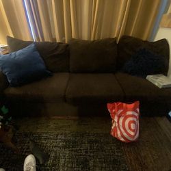 Long Brown Couch - $50 - You Pick Up 😀